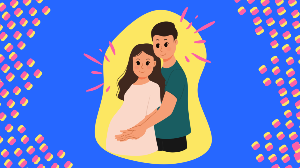 Fertility solutions: a happy pregnant couple